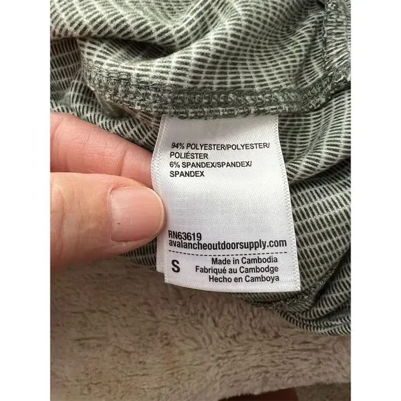 Avalanche Women's Gray Striped Long Sleeve Crew Neck Top Size S - Picture 5 of 7